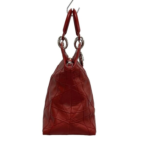 DIOR/ChristianDior Granville - Bordeaux Leather Handbag 938-072525 - Picture 4 of 14